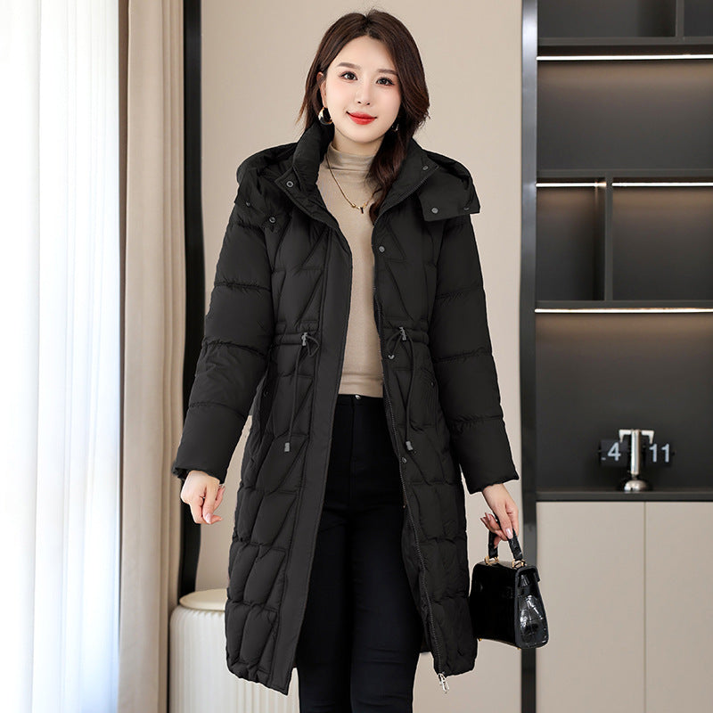 Mid-length Slim Fit Plus Size Cotton-padded Coat For Women Winter New