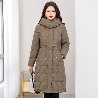 Mid-length Slim Fit Plus Size Cotton-padded Coat For Women Winter New