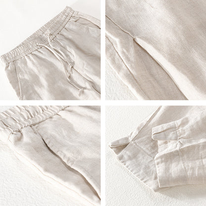 Summer Menswear Loose Linen Pants