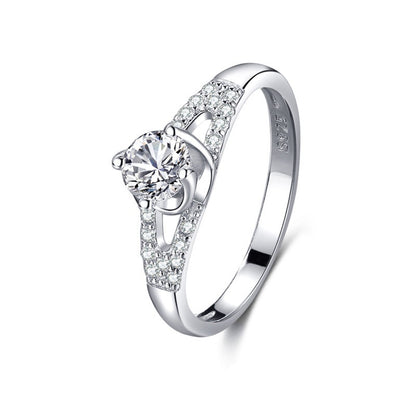 S925 Silver Classic Micro-inlaid Diamond Ring