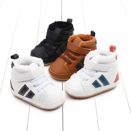 Sports Soft-sole Cotton Shoes High-top Baby Shoes Baby's Shoes