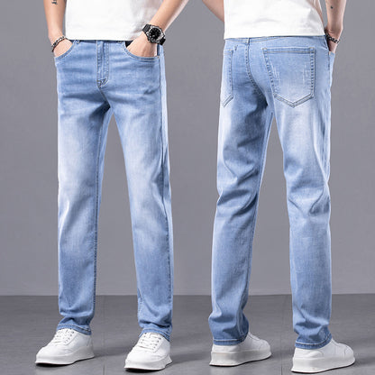 Men's Straight Slim Stretch Casual Pants