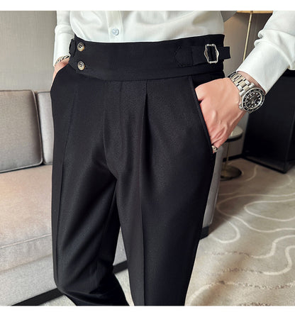 High-grade Casual Suit Slim-fit Ankle-length Pants