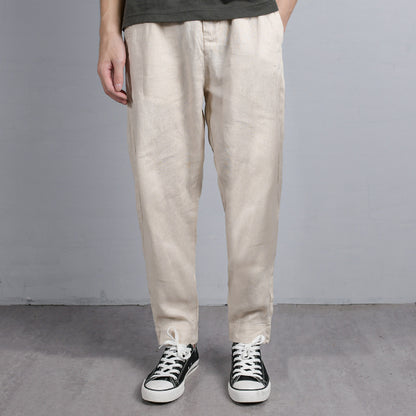 Summer Menswear Loose Linen Pants