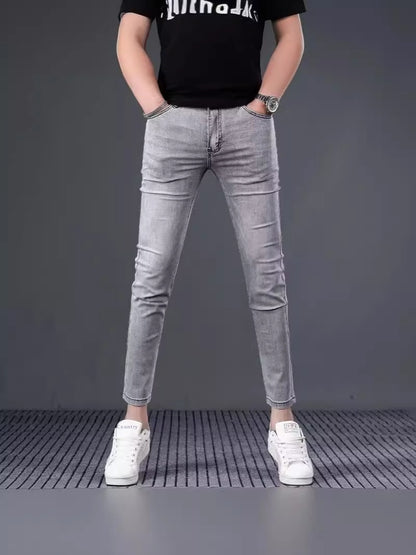 Stretch Slim Fit Elastische Knöchellange Hose Röhrenhose Frühlings- und Sommerjeans