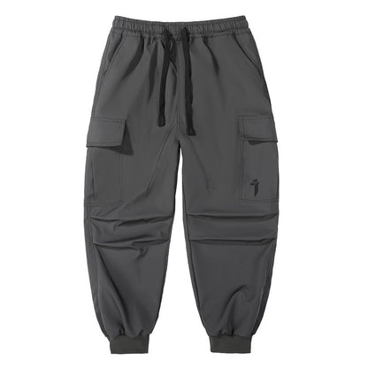 Loose Leisure Workwear Large Pocket Trousers