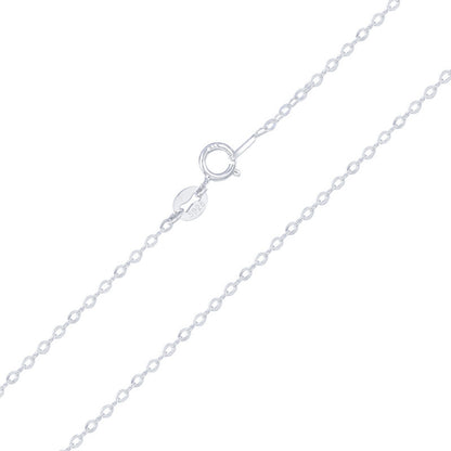 Women's Sterling Silver Necklace 925 Sterling Silver Simple Accessories Elegant 18k Plated