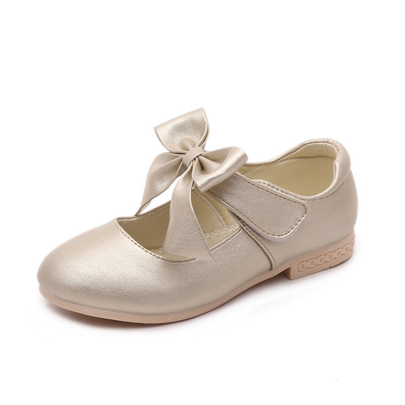 Mädchen Schuhe Weiß Leder Schuhe Bowknot Mädchen Kinder Prinzessin Schuhe