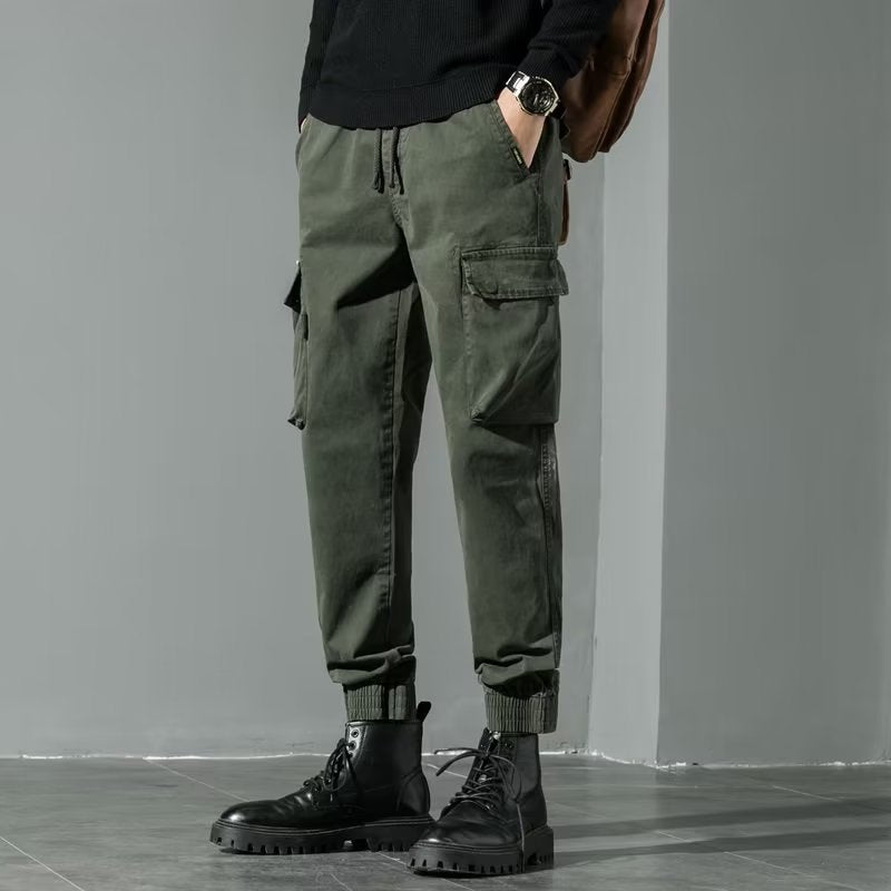 Military Style Loose Casual Jogger Pants Men's