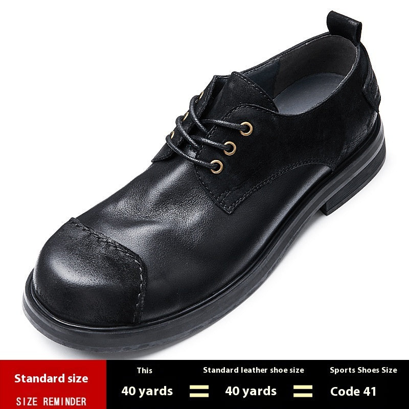 Autumn British Style Handmade Genuine Leather Men's Shoes